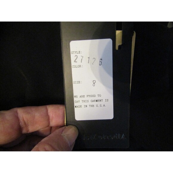 Alberto Makali Black Pants NWT Wide Gingham Cuff Side Zip Retail $119 Sz 8 - Picture 7 of 7